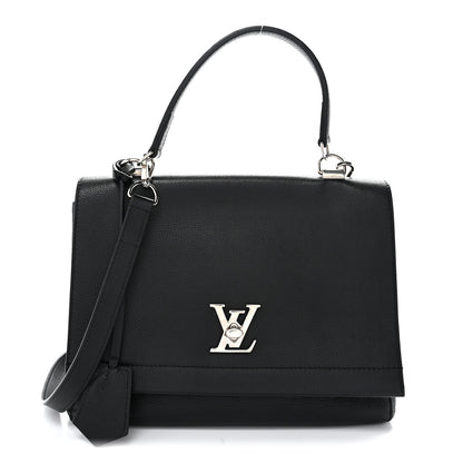 Louis Vuitton Soft Calfskin Lockme II Top Handle Black 1 of 11