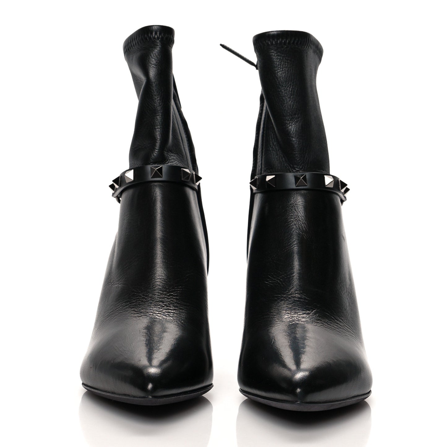 Nappa Rockstud 70mm Ankle Boots 37.5 Black