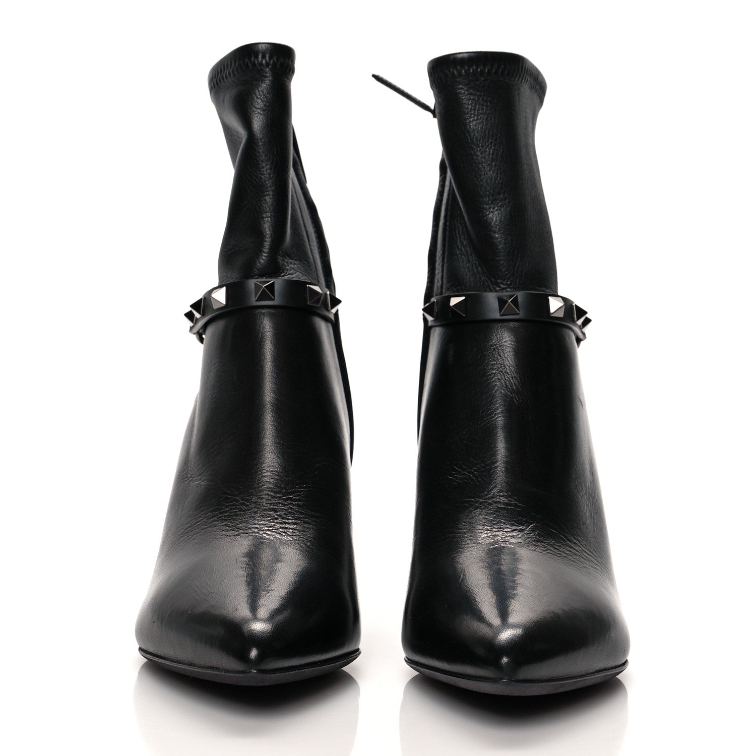 Valentino Garavani Nappa Rockstud 70mm Ankle Boots 37.5 Black 2 of 9