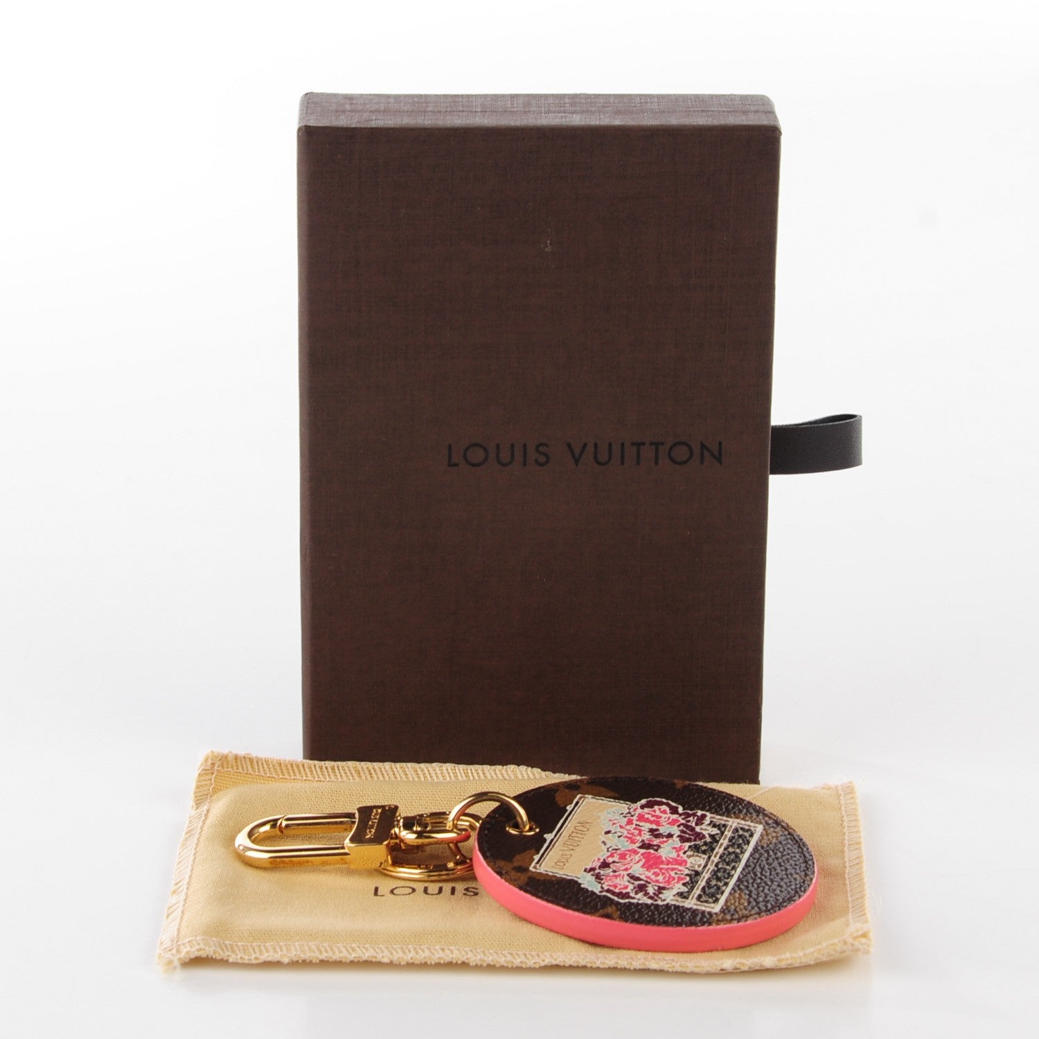 Louis Vuitton Monogram Illustre Posies Bag Charm 4 of 8