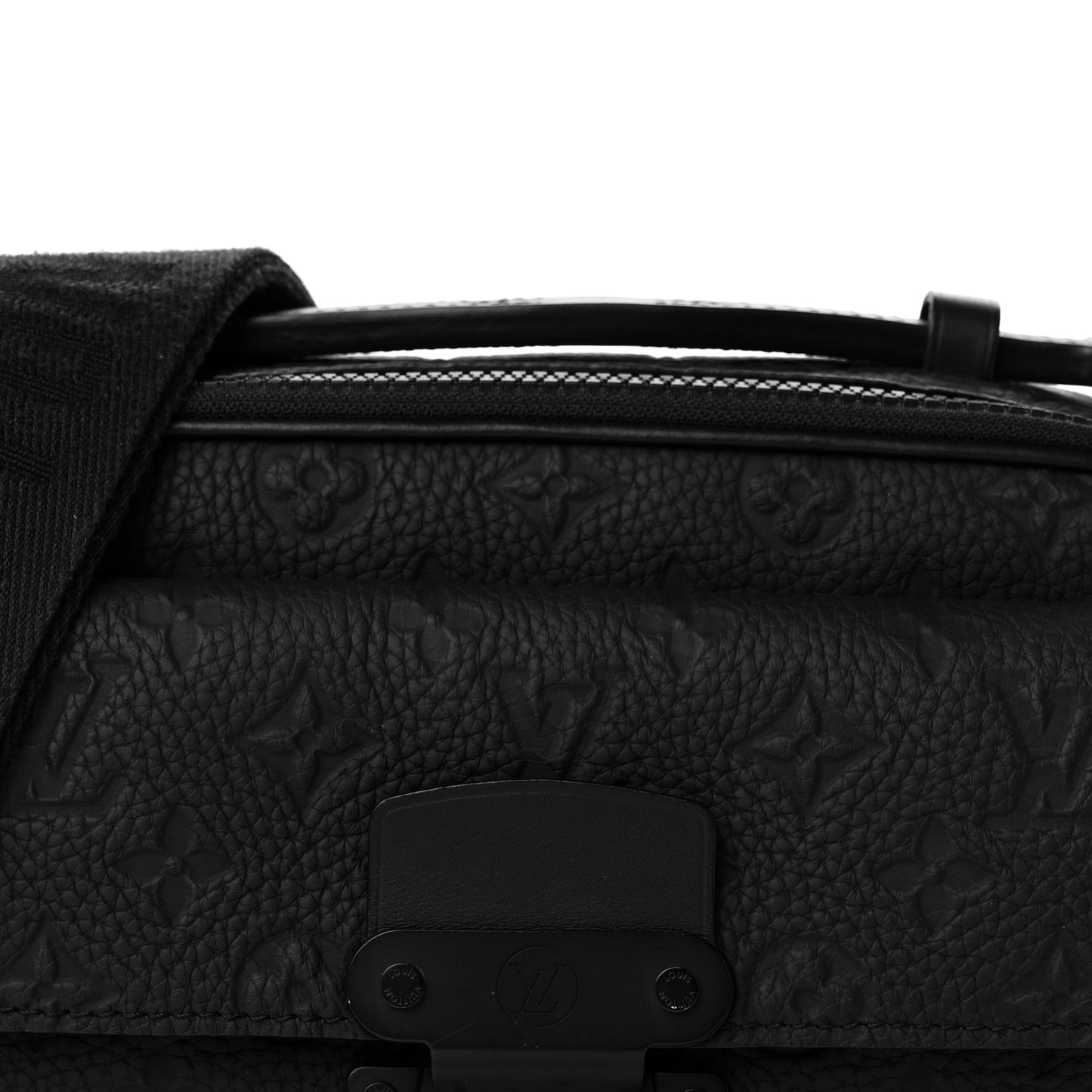 Taurillon Monogram S Lock Messenger Black