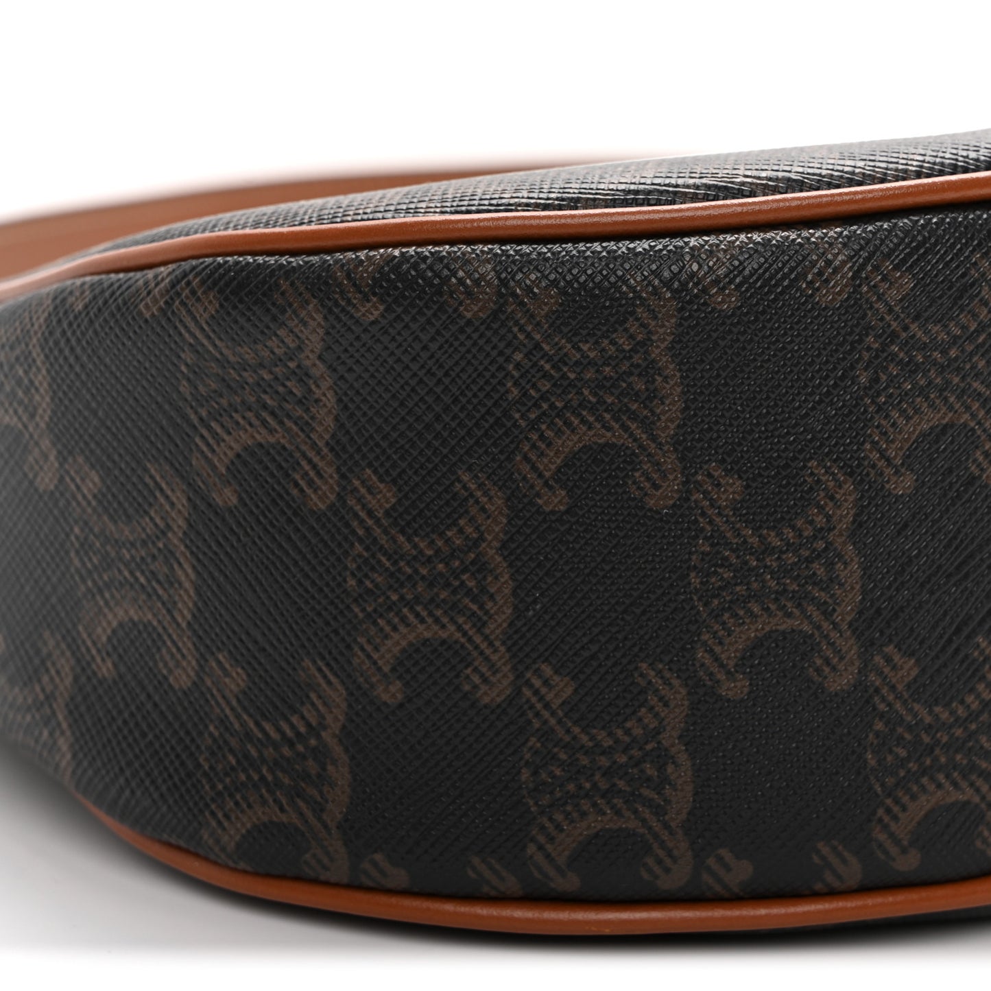 Triomphe Canvas Calfskin Ava Shoulder Bag Tan
