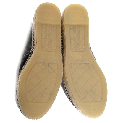 Chanel Lambskin CC Espadrilles 35 Black 5 of 7