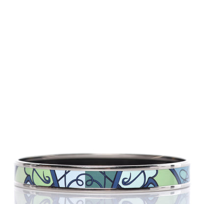 Hermes Enamel Printed Narrow Coup De Fouet Bracelet 70 3 of 5