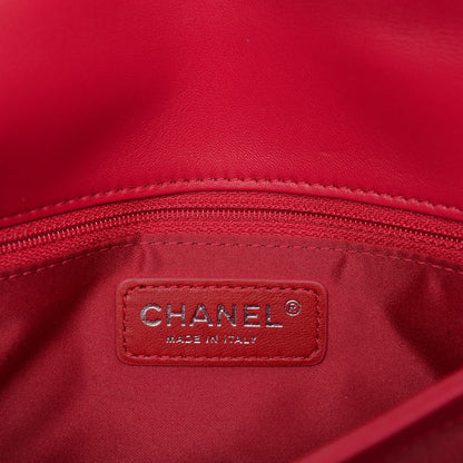 Chanel Lambskin Quilted Jumbo Chanel 3 Flap Dark Pink 6 of 7