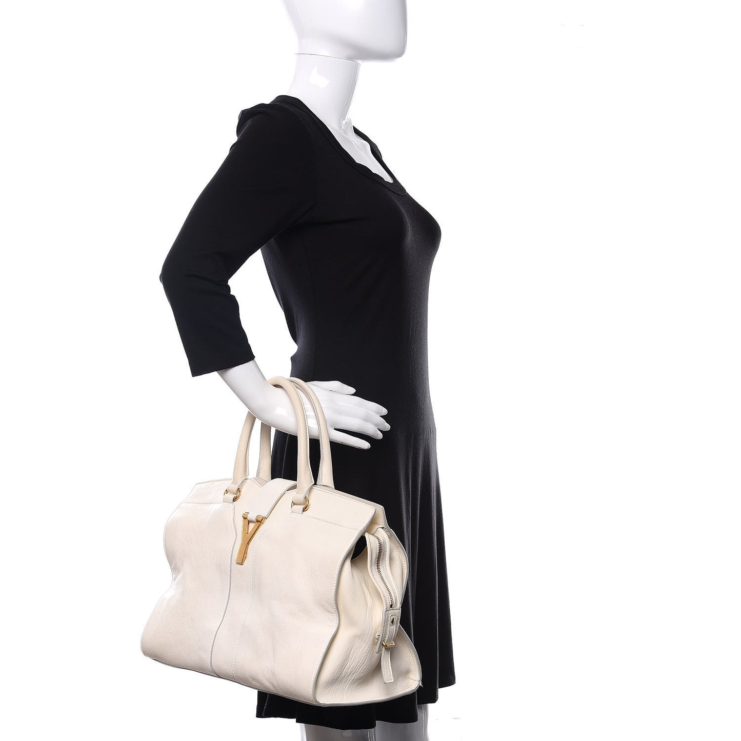 Sheepskin Medium Cabas ChYc Chalk