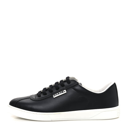Chanel Calfskin CC Womens Sneakers 41 Black 1 of 10