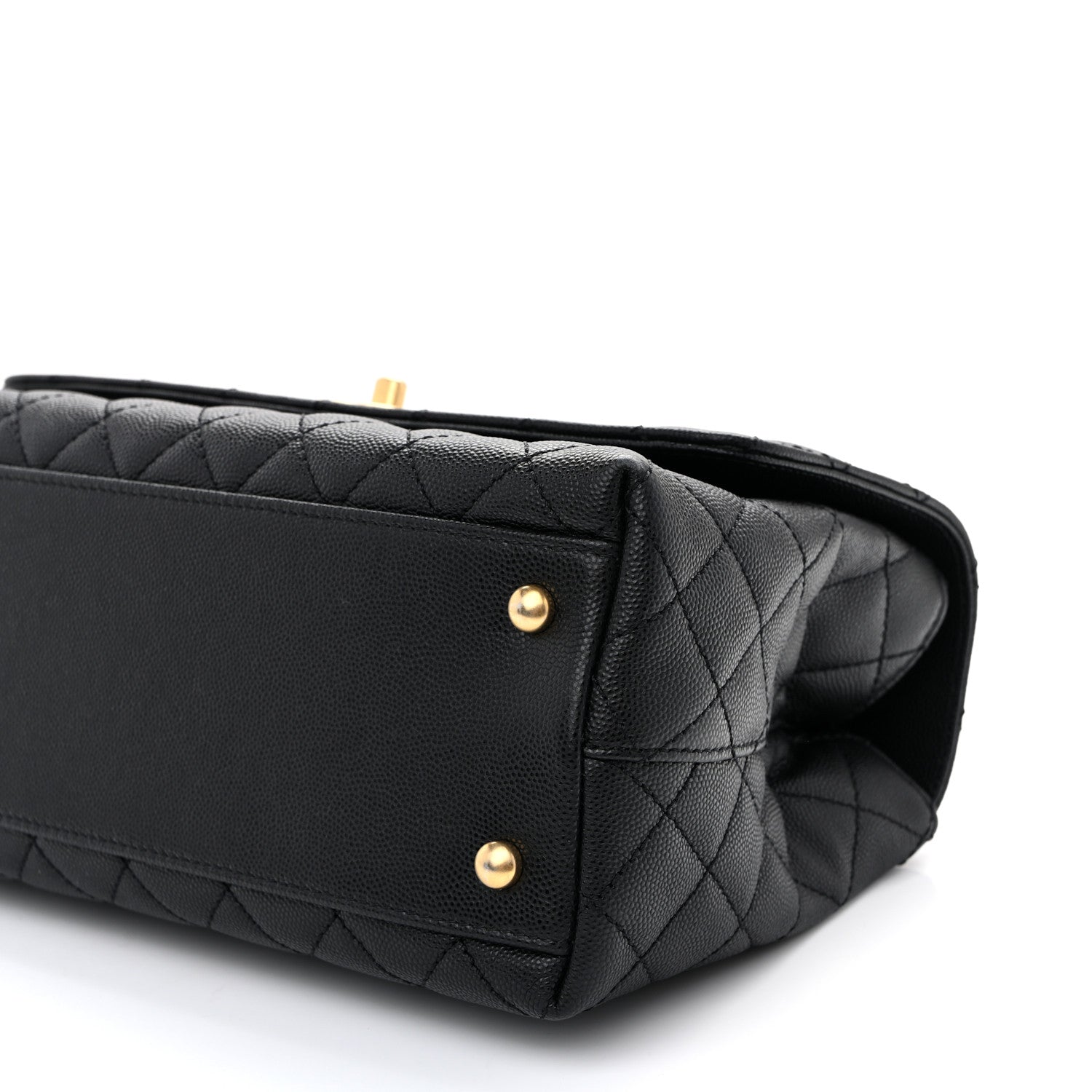Chanel Caviar Quilted Small Coco Chain Handle Flap Black 10 of 13