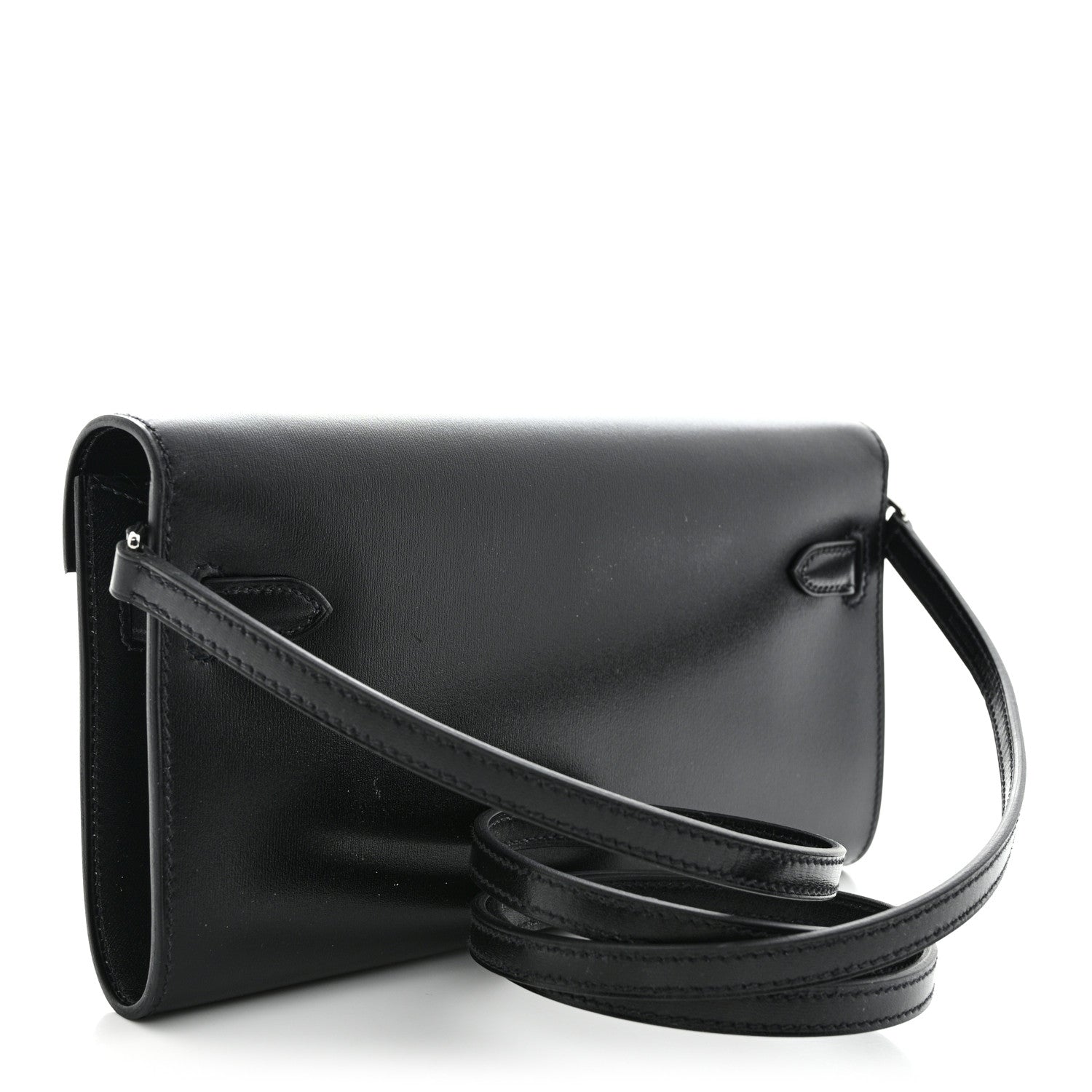 Hermes Box Kelly Wallet To Go Black 3 of 10