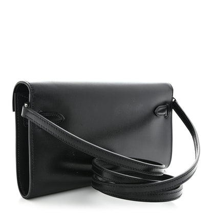 Hermes Box Kelly Wallet To Go Black 3 of 10