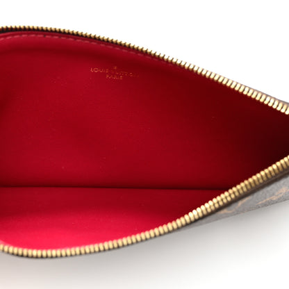 Louis Vuitton Monogram Felicie Chain Wallet Zippered Insert Fuchsia 4 of 6