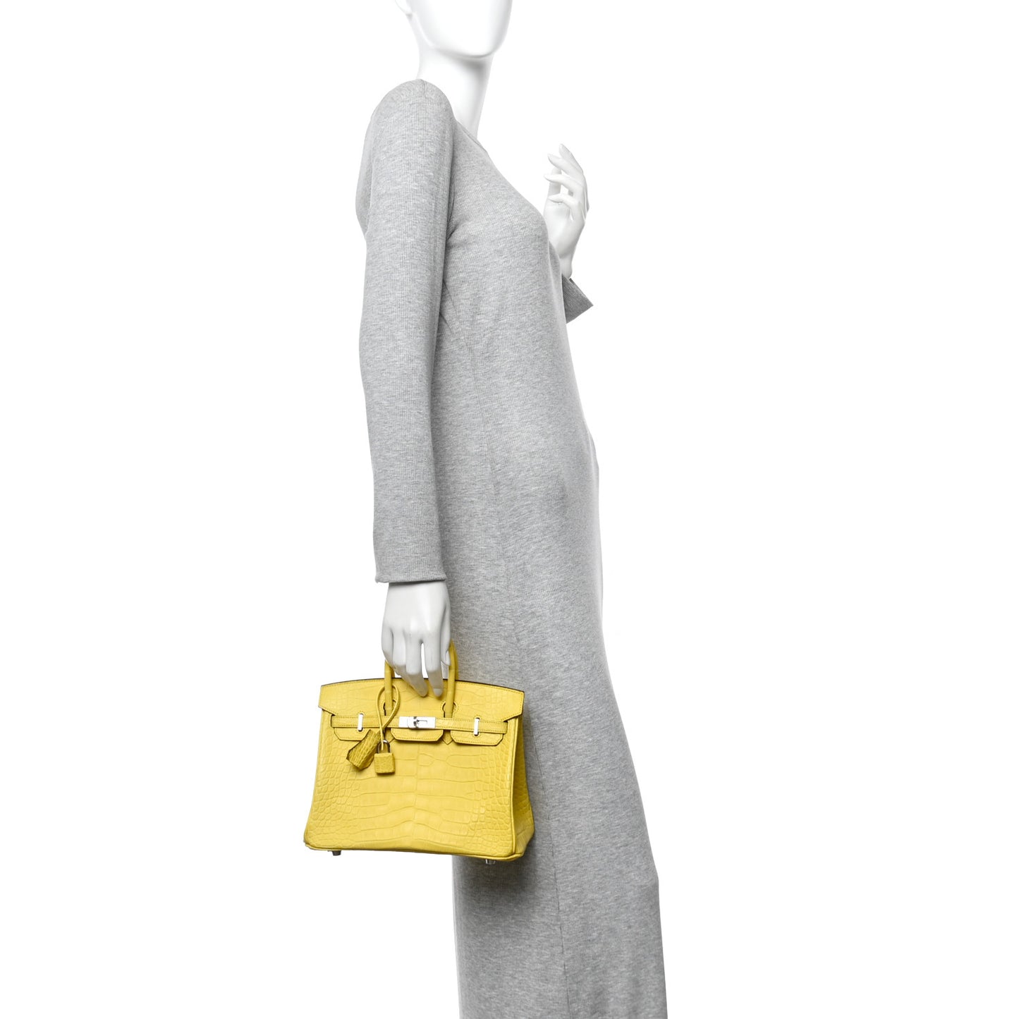 Matte Alligator Birkin 25 Mimosa