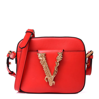 Versace Vitello Virtus Camera Bag Red 1 of 4