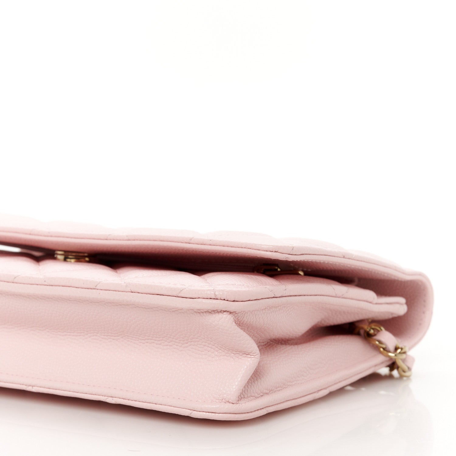 Chanel Caviar Quilted Wallet on Chain WOC Light Pink 11 of 12