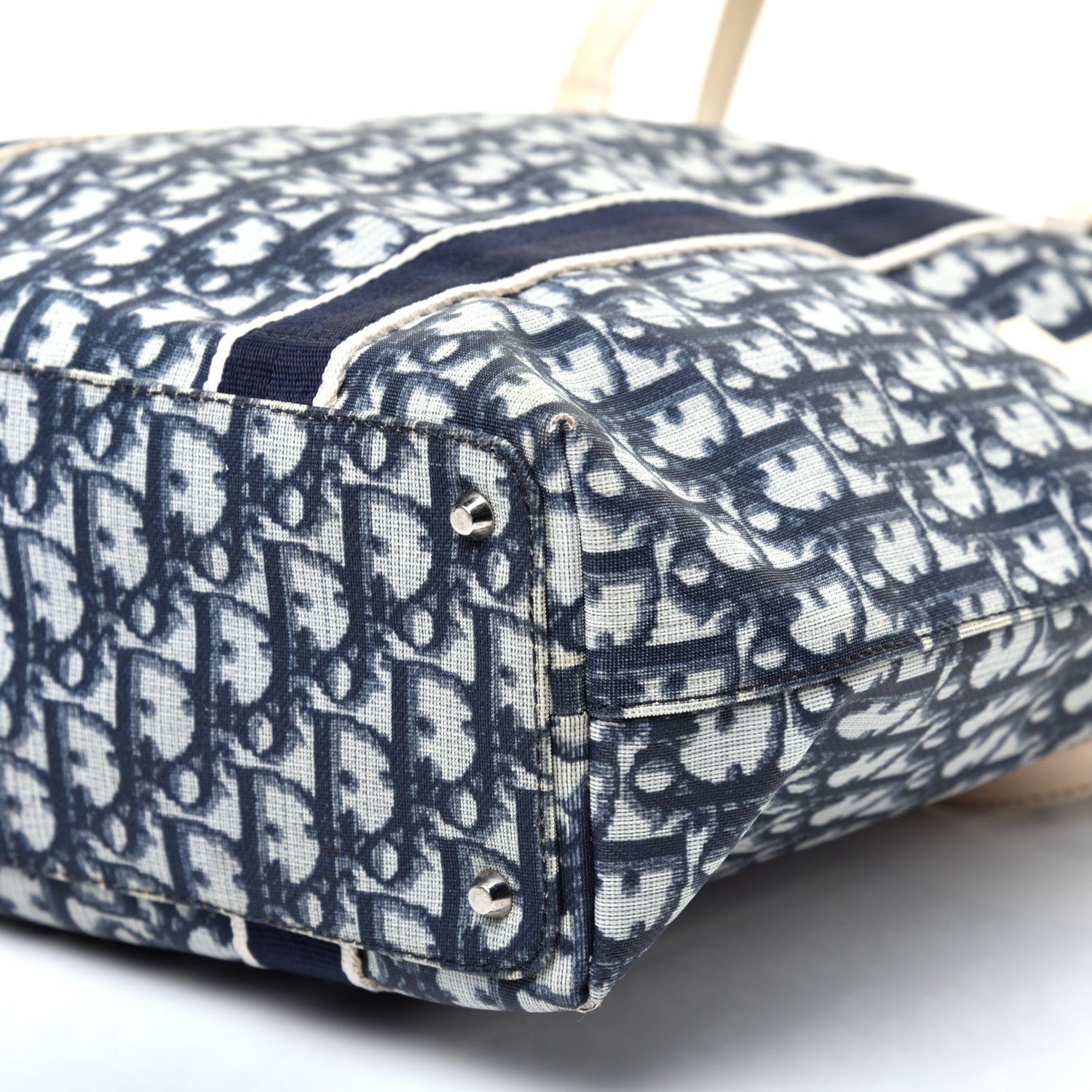 Christian Dior Monogram Trotter No 1 Shopping Tote Blue 7 of 12
