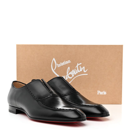 Christian Louboutin Calfskin Mens Lafitte On Flat Loafers 44 Black 8 of 8