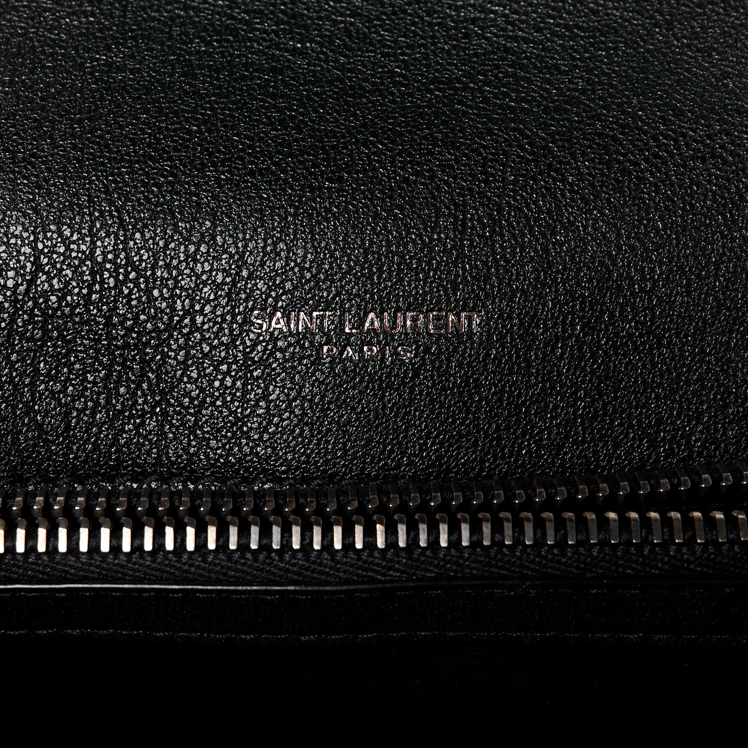 Saint Laurent Sheepskin Matelasse Chevron Monogram Medium College Bag Black 6 of 12