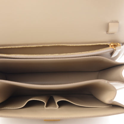 Celine Box Calfskin Medium Classic Box Flap Bag Powder 4 of 9