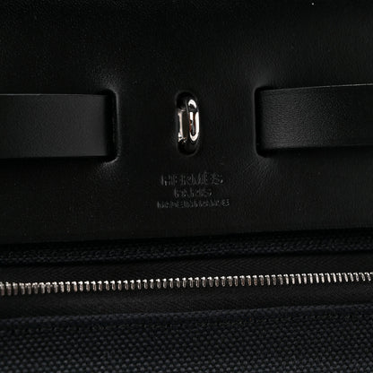 Hermes Military Toile Vache Hunter Herbag Zip PM 31 Black 7 of 8