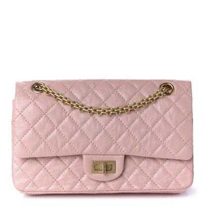 Chanel Aged Calfskin Quilted 2.55 Reissue 225 Flap Pink 1 of 11