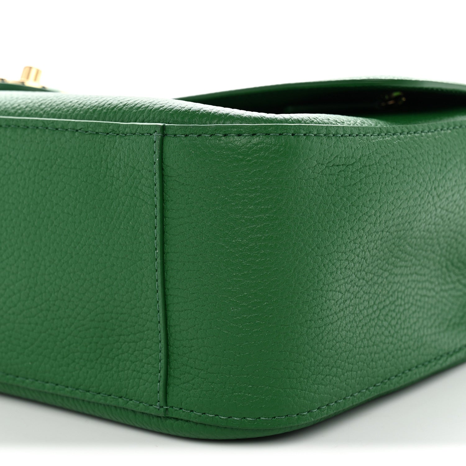 Chanel Grained Calfskin Small Souplissimo Maxi Flap Green 10 of 11