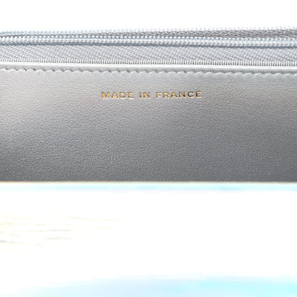 Chanel Iridescent Goatskin Quilted Wallet On Chain WOC Silver 7 of 12