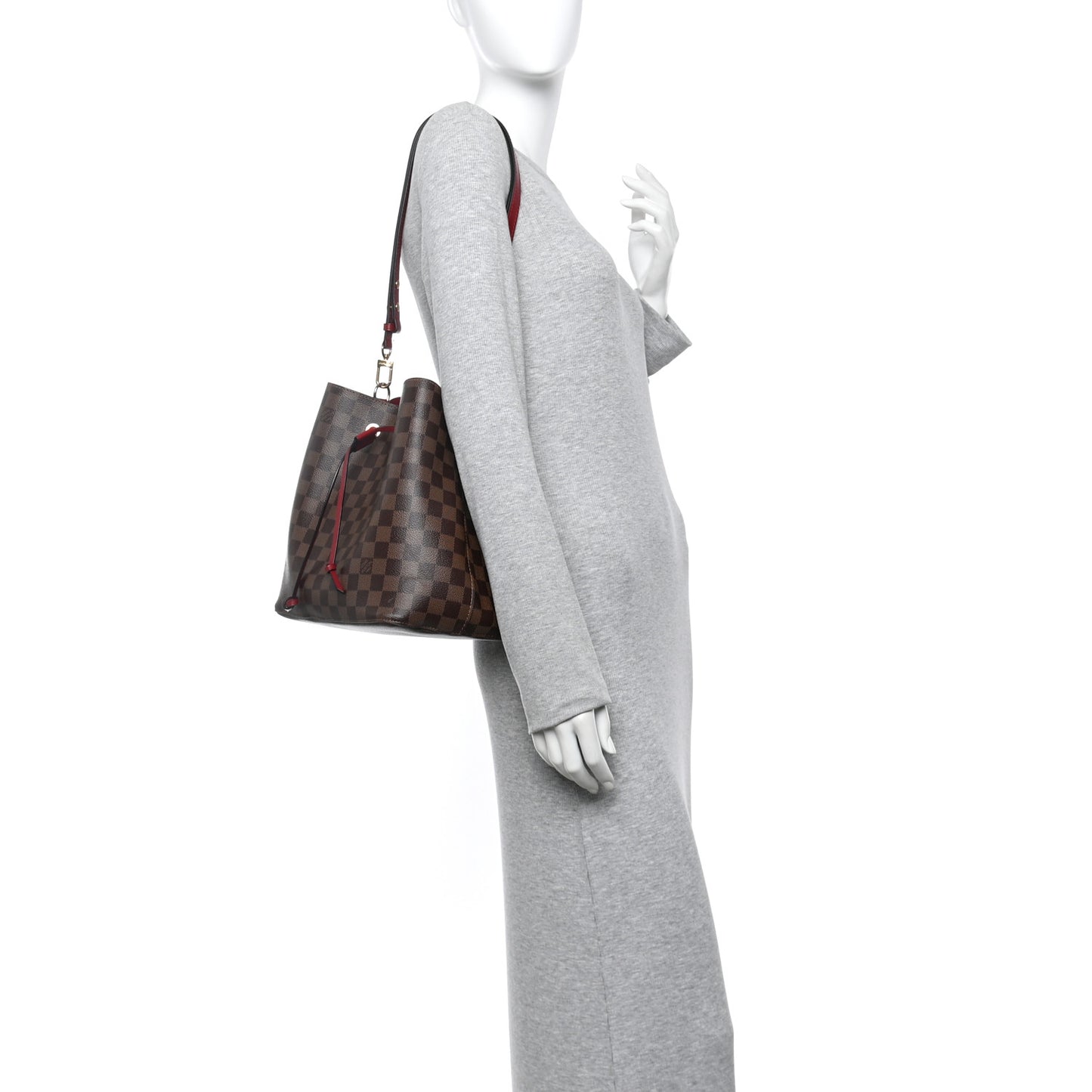 Damier Ebene Neonoe MM Cherry Berry