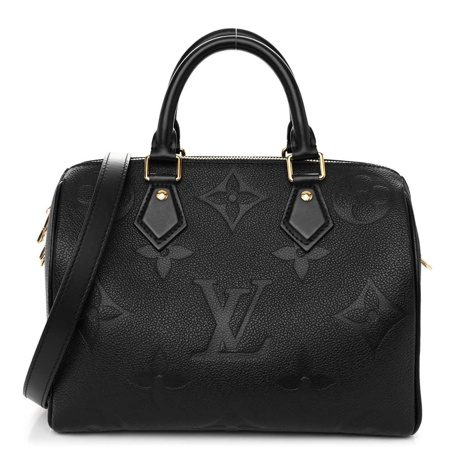 Louis Vuitton Empreinte Monogram Giant Speedy Bandouliere 25 Black 1 of 9