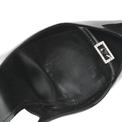 Saint Laurent Vernice 100 Slingback Luna Pumps 39 Black 10 of 10