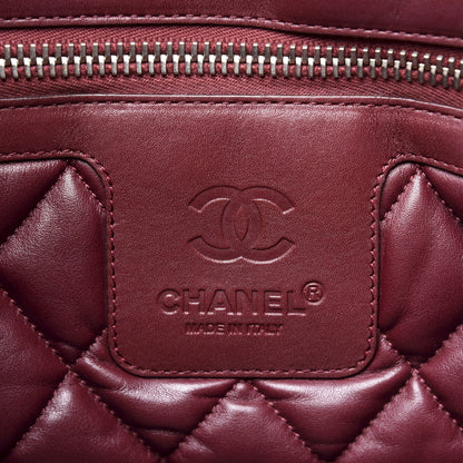 Chanel Lambskin Quilted Medium Coco Cocoon Reversible Tote Black 7 of 17