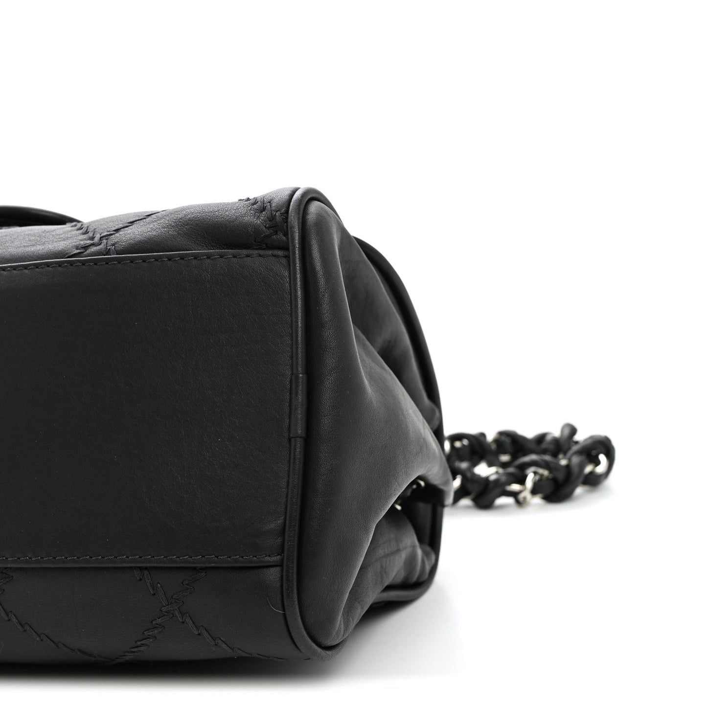 Calfskin Ultimate Stitch Flap Gray
