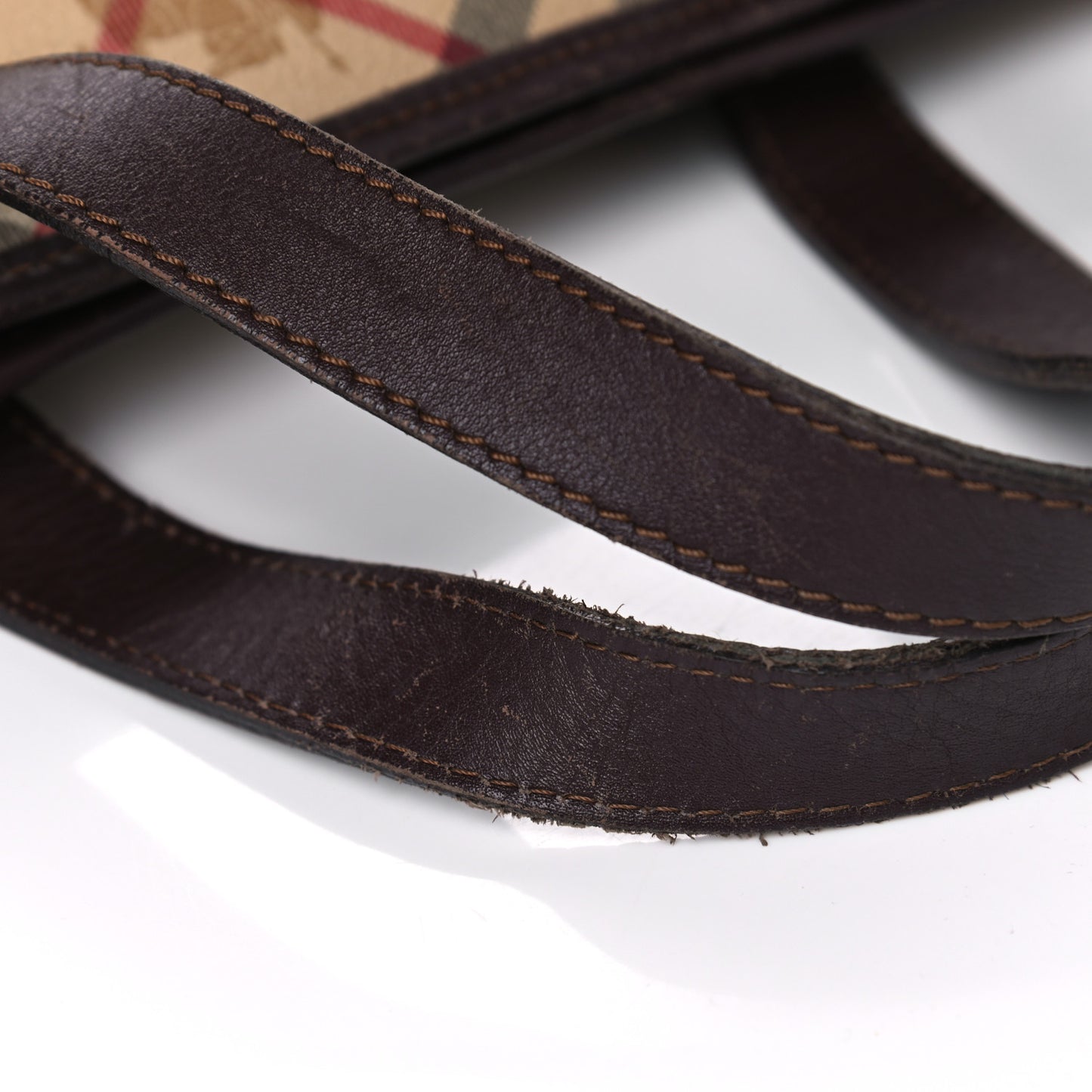 Haymarket Check Studded Large Tote Chocolate