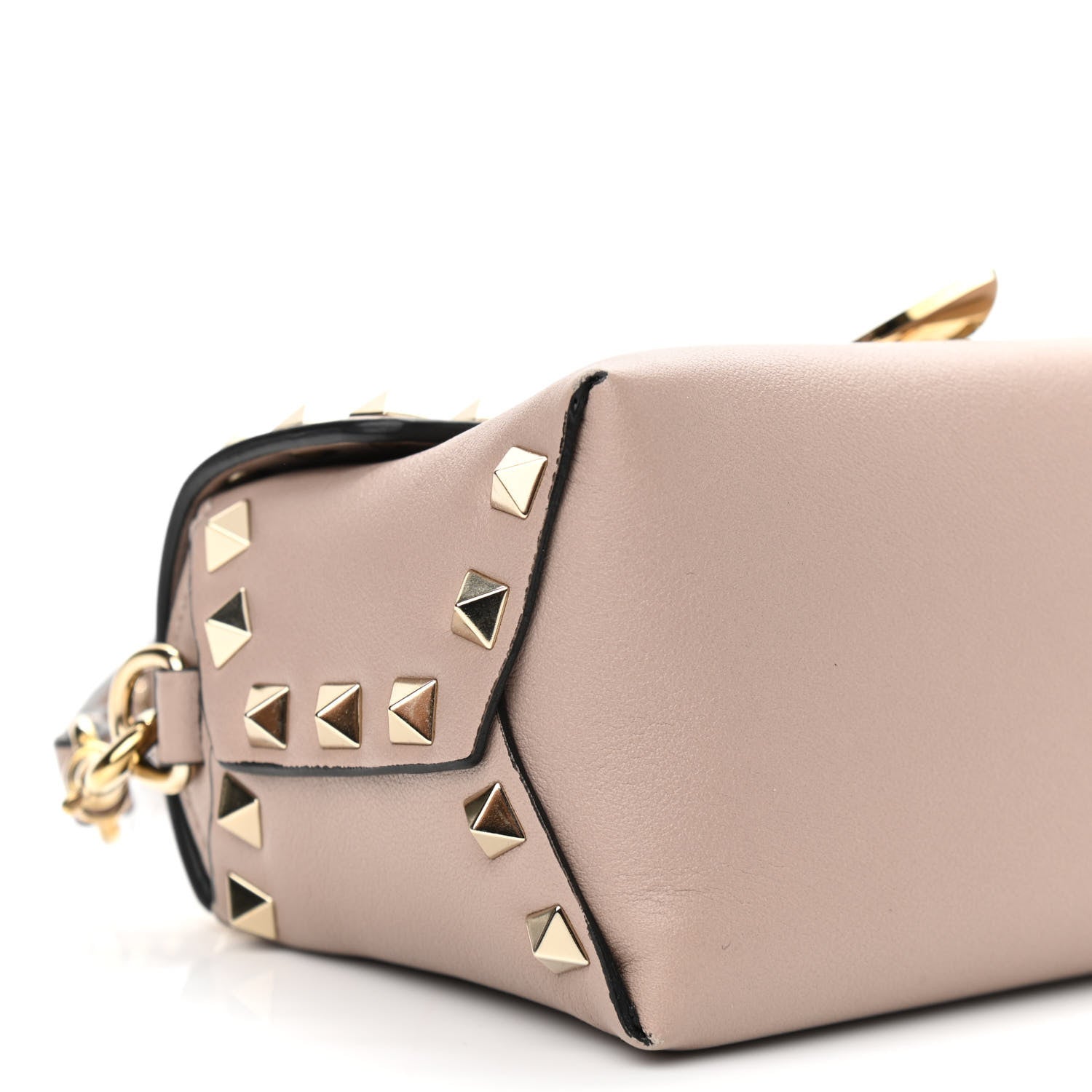 Valentino Garavani Calfskin Mini Rockstud Crossbody Bag Poudre 8 of 9
