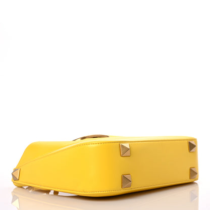 Valentino Garavani Nappa Stud Sign Hobo Bright Lemon 3 of 14