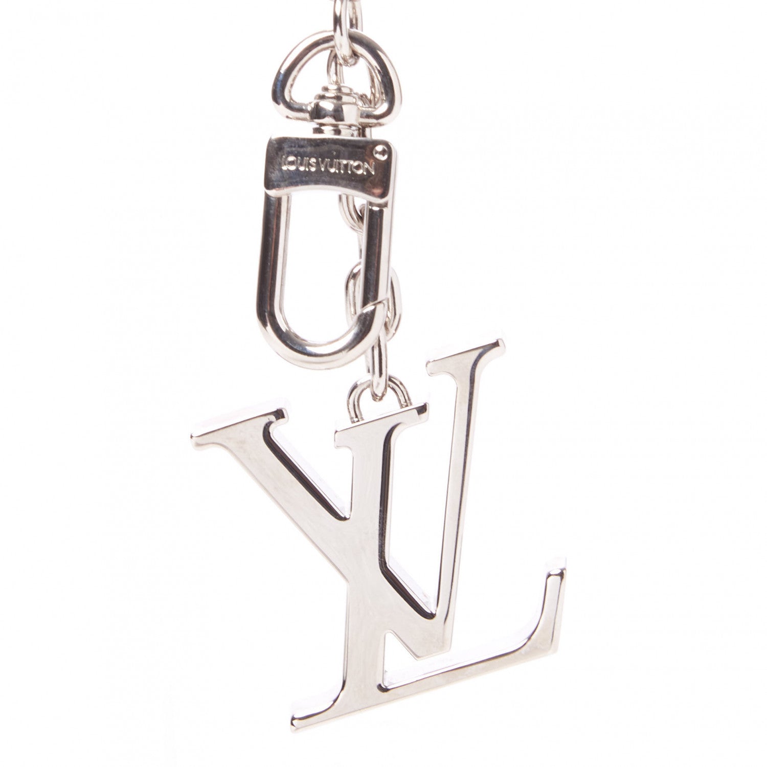 Louis Vuitton LV Facettes Bag Charm Key Holder Silver 5 of 5