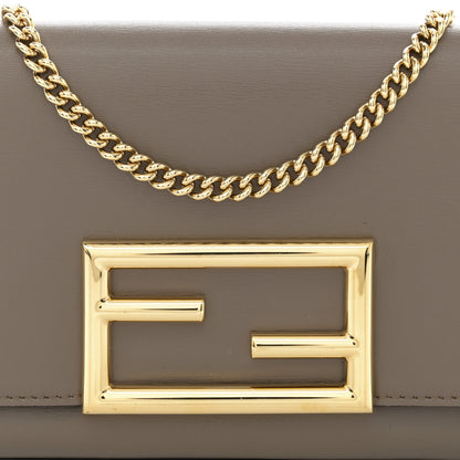 Fendi Vitello Palmellato Wallet on Chain with Pouches Tartufo 9 of 12