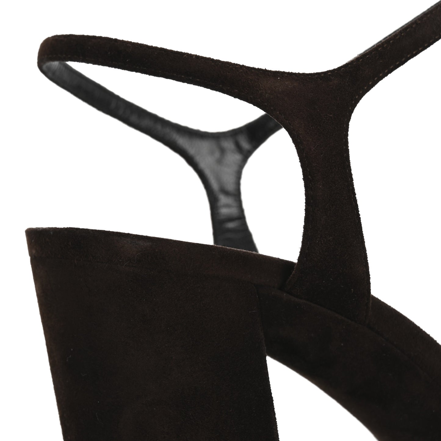 Suede Cachemire Bianca 85 Platform Sandals 41 Coffee