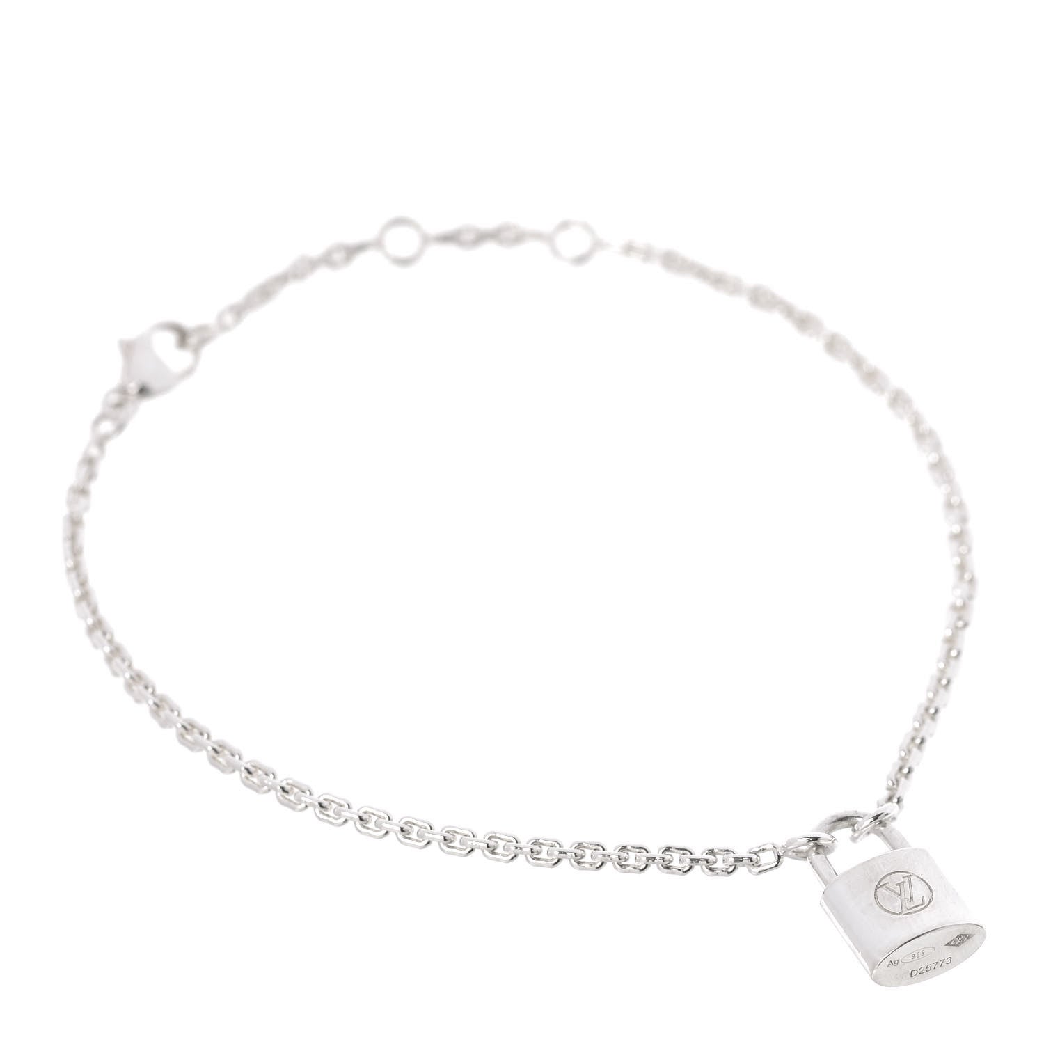 Louis Vuitton Sterling Silver Lockit Bracelet 1 of 4