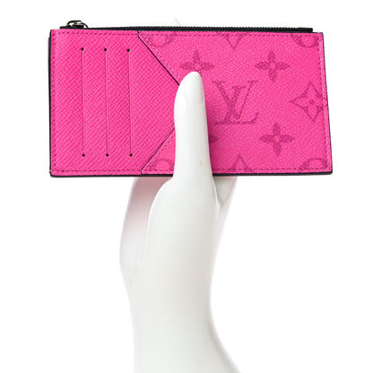 Louis Vuitton Taigarama Coin Card Holder Fuchsia 2 of 9