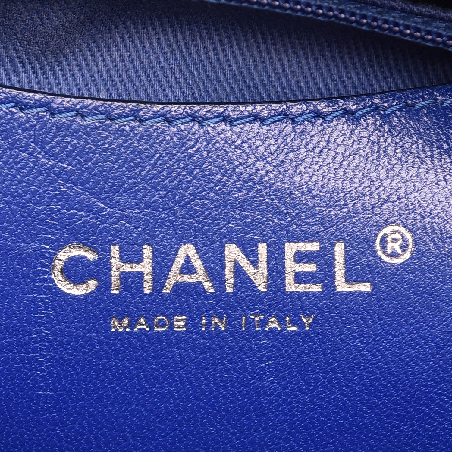 Chanel Patent Quilted Large Just Mademoiselle Bowling Bag Dark Blue 7 of 9