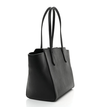 Gucci Pebbled Calfskin Small Swing Tote Black 3 of 10