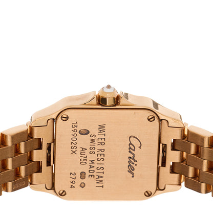 Cartier 18K Pink Gold Diamond Bezel 20mm Santos Demoiselle Quartz Watch 4 of 5