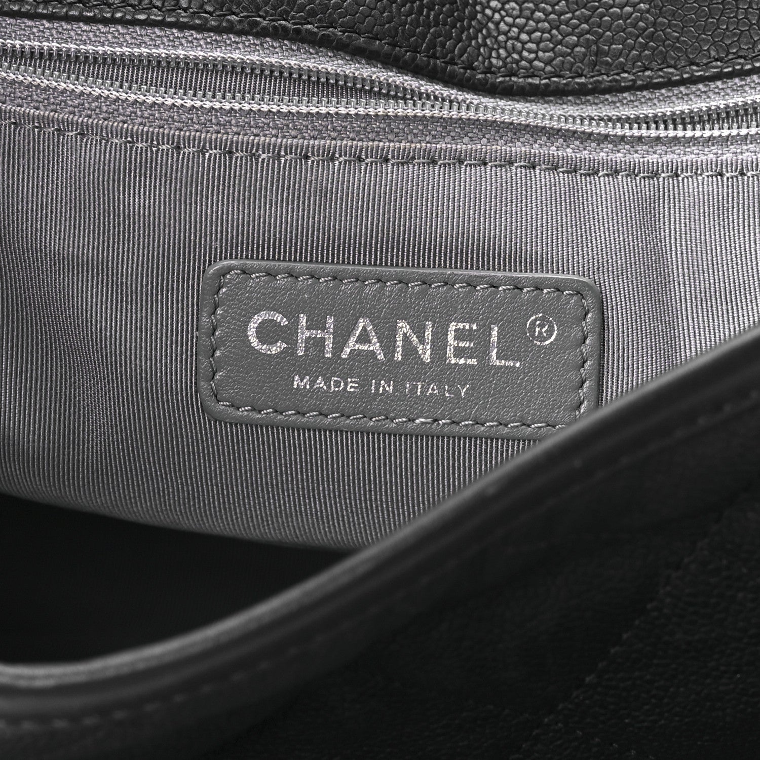 Chanel Caviar Quilted Large French Riviera Flap Black 6 of 12