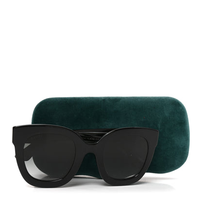 Gucci Round Frame Star Sunglasses GG0208S Black 7 of 7