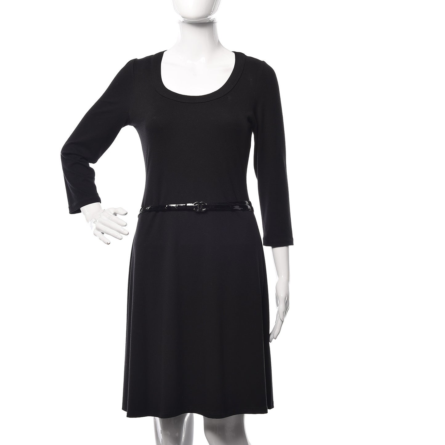 Patent CC Skinny Belt 85 34 Black