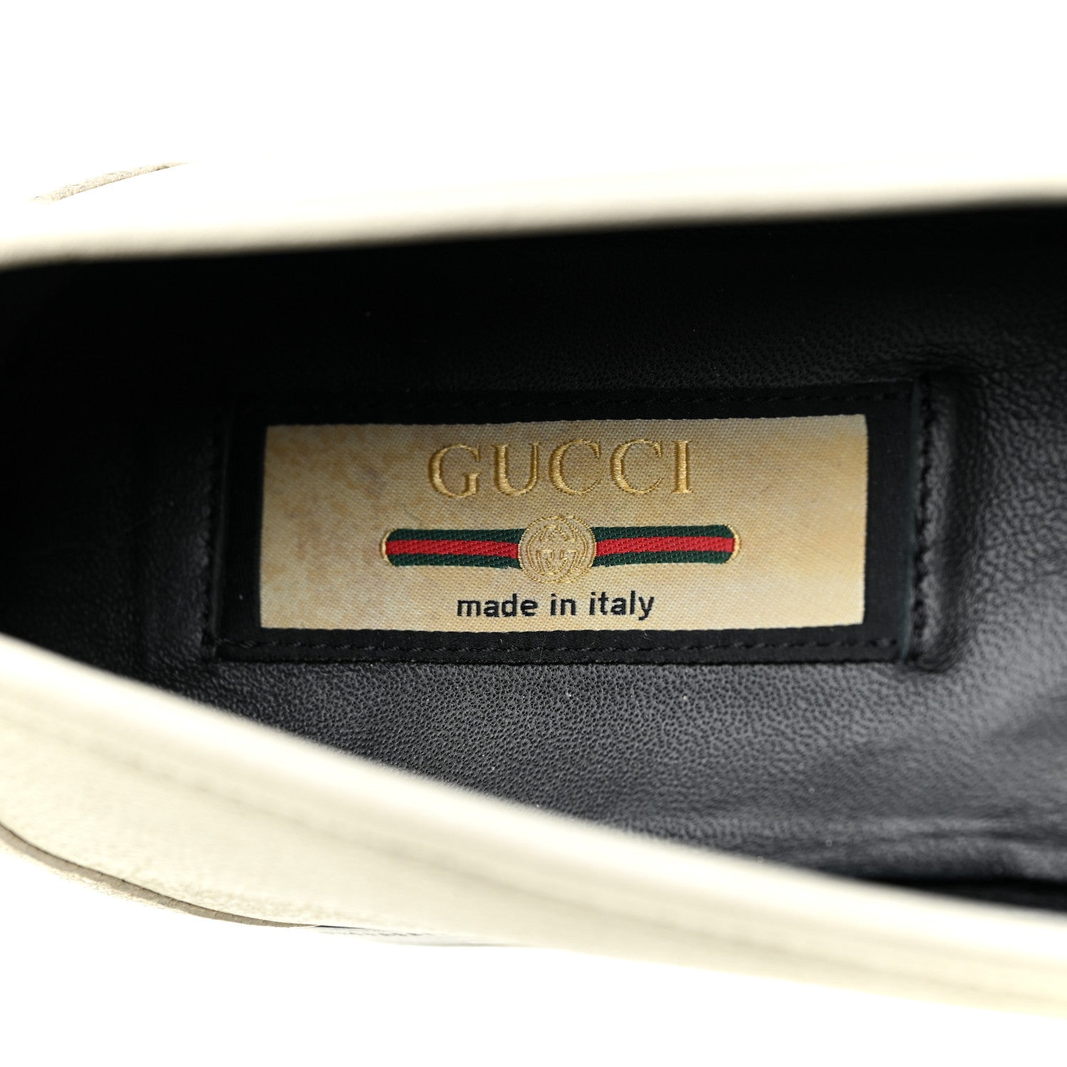 Gucci Calfskin Womens Chain Loafers 38.5 White 10 of 11