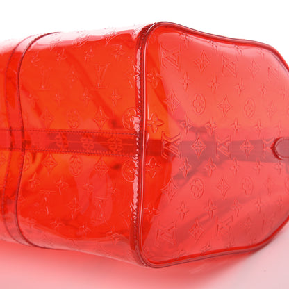Louis Vuitton PVC Monogram Keepall Bandouliere 50 Grenadine Red 11 of 15