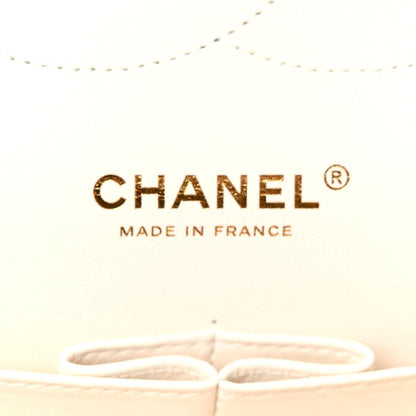 Chanel Caviar Quilted Jumbo Double Flap White 7 of 11