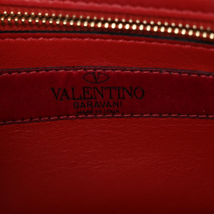 Valentino Garavani Patent Medium Rockstud Spike Shoulder Bag Poudre 6 of 10