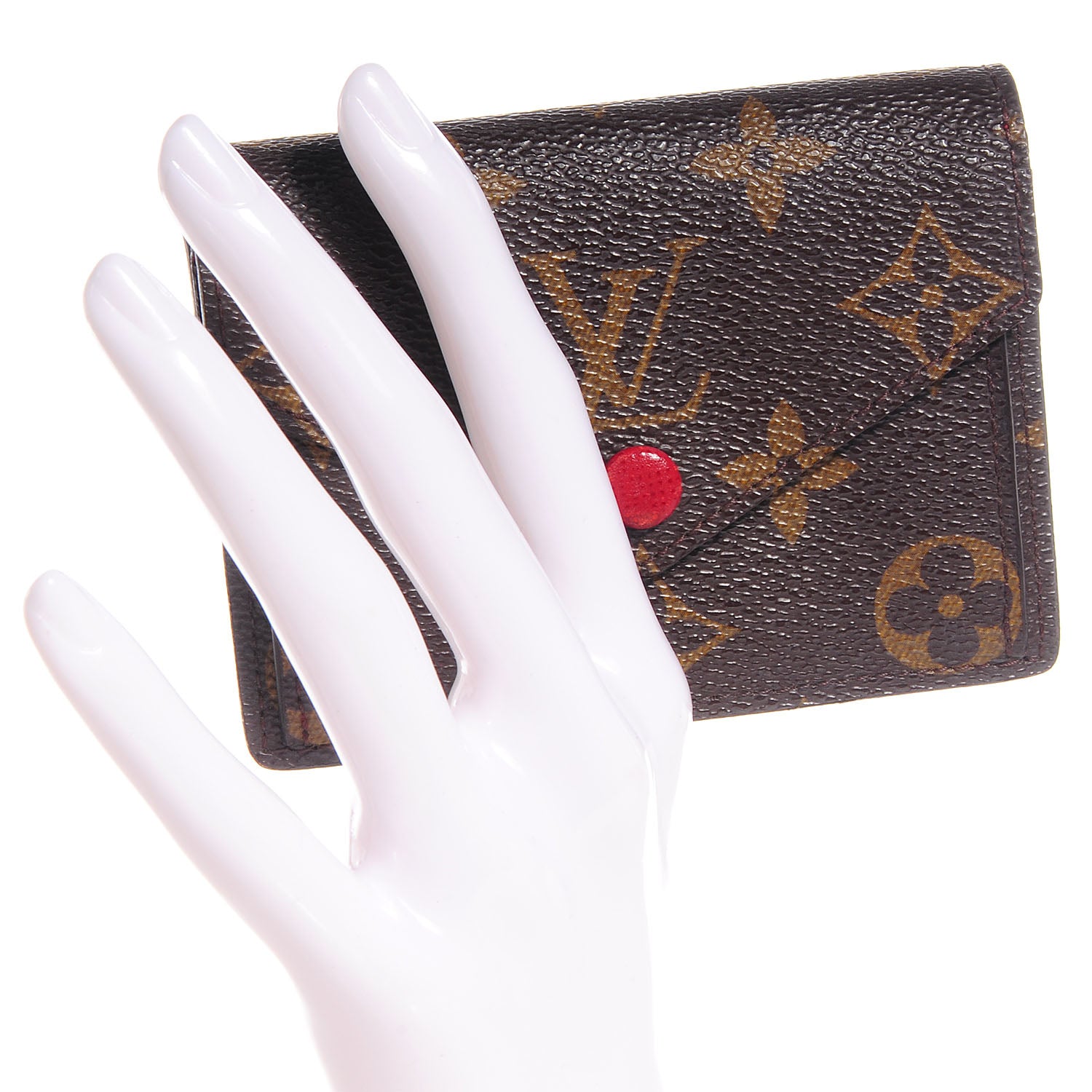 Louis Vuitton Monogram Compact Marie Wallet Rouge 2 of 8